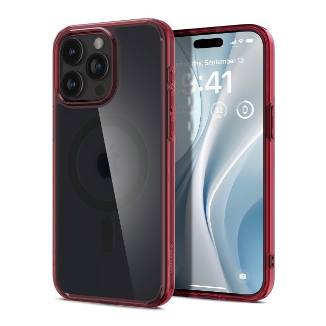 Spigen iPhone 15 Pro Max Cover Ultra Hybrid MagFit Frost Deep Red