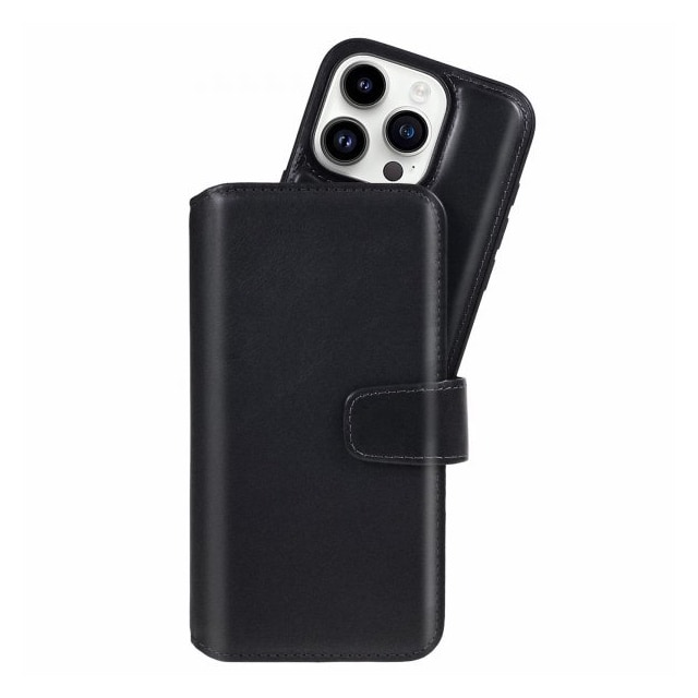 Nordic Covers iPhone 15 Pro Etui MagLeather Raven Black