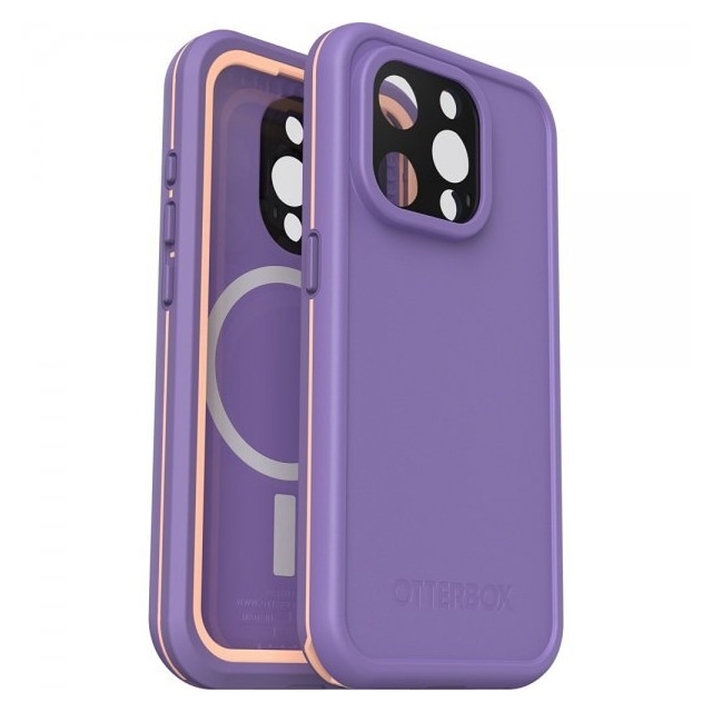 Otterbox iPhone 15 Pro Cover Fre MagSafe Rule of Plum