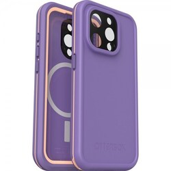 Otterbox iPhone 15 Pro Cover Fre MagSafe Rule of Plum