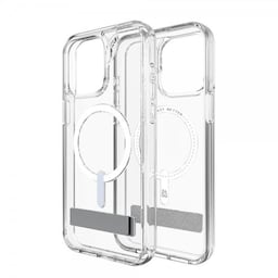 ZAGG iPhone 15 Pro Max Cover Crystal Palace Snap Kickstand Clear