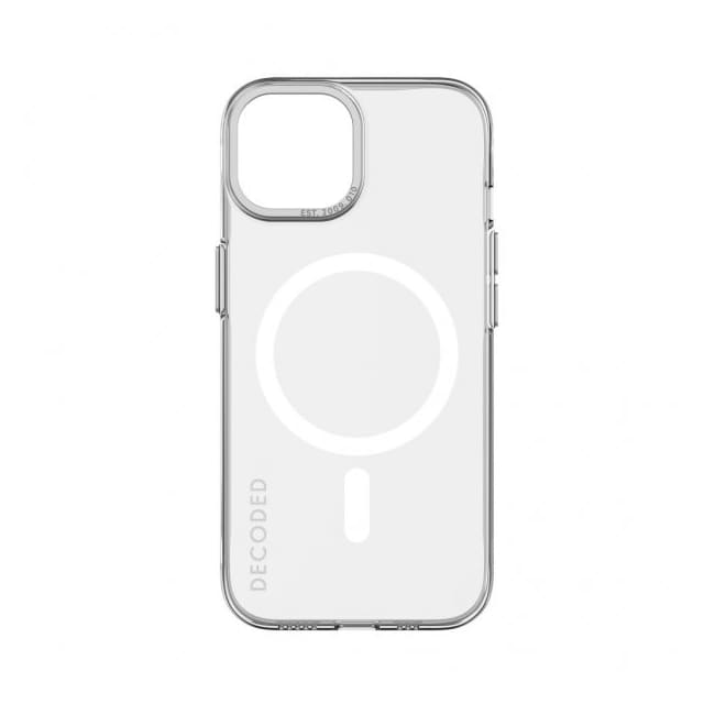 Decoded iPhone 15 Cover Recycled Plastic Clear Case Transparent
