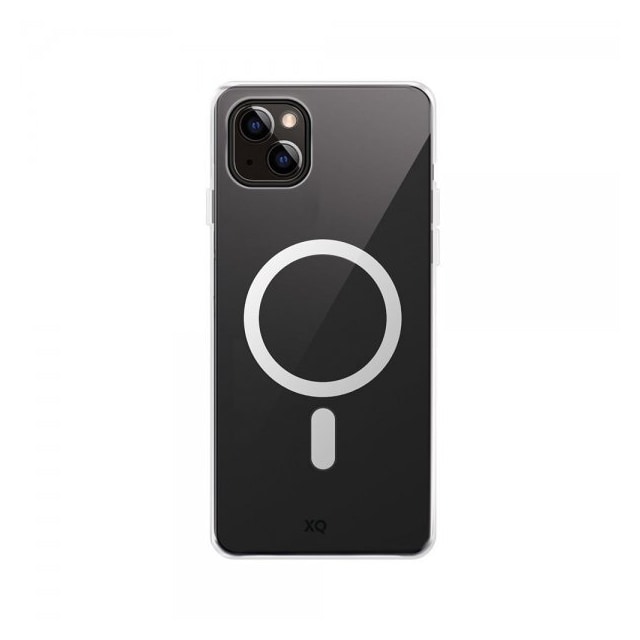 XQISIT iPhone 15 Plus Cover Flex Case MagSafe Transparent Klar