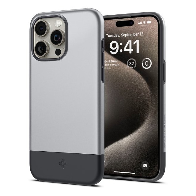 Spigen iPhone 15 Pro Max Cover Style Armor MagFit Classic Silver