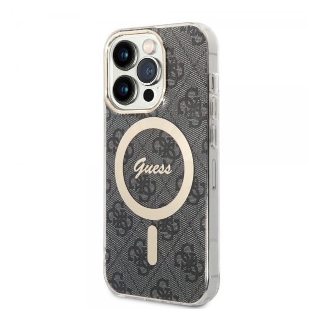 Guess iPhone 14 Pro Cover 4G Pattern MagSafe Sort