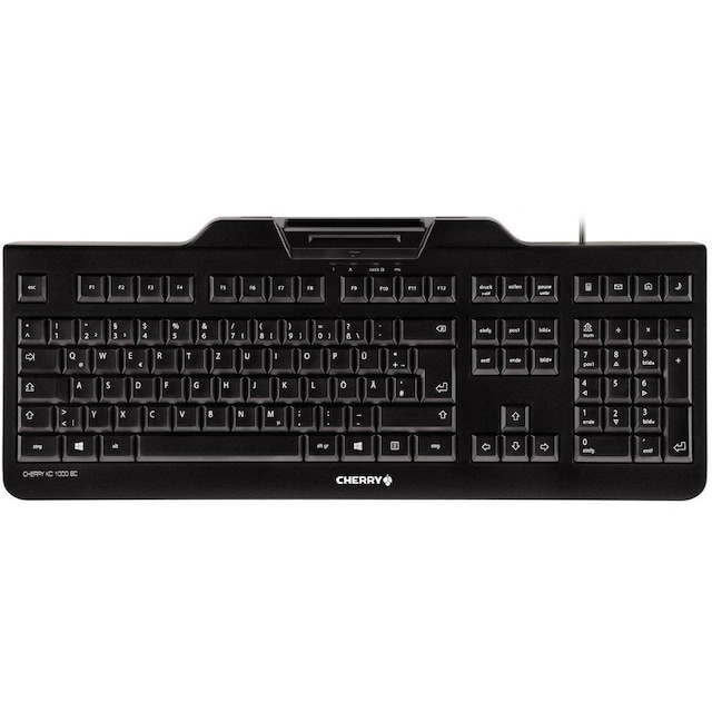 Cherry KC 1000 SC - tastatur med indbygget kreditkortlæser, ISO 7810,