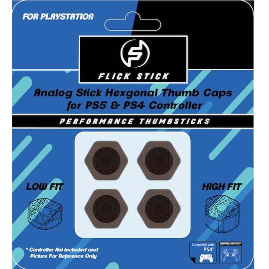 Flick Stick Hexagonal tommelfingergreb til PS5/PS4-kontrollere