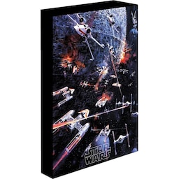 Star Wars Death Star plakat med lys