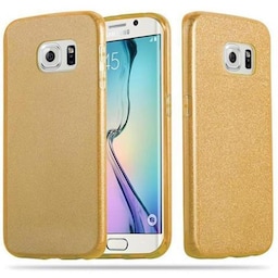 Samsung Galaxy S6 EDGE Cover Etui Case (Guld)