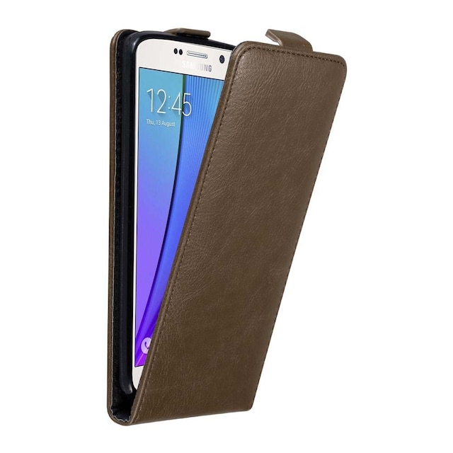 Samsung Galaxy NOTE 5 Pungetui Flip Cover (Brun)