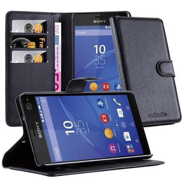 Sony Xperia C4 Pungetui Cover Case (Sort)