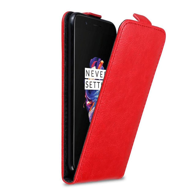 OnePlus 5 Pungetui Flip Cover (Rød)
