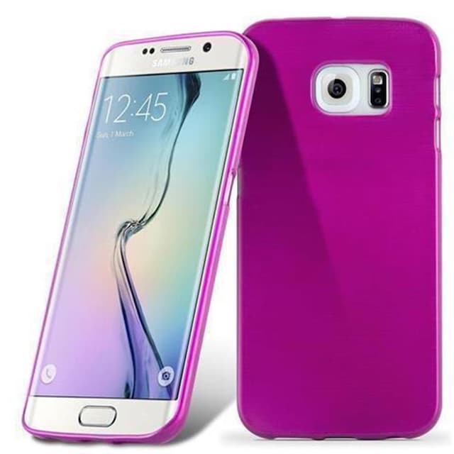 Samsung Galaxy S6 EDGE Cover Etui Case (Lyserød)
