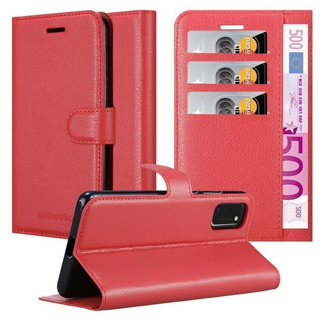 Samsung Galaxy A41 Pungetui Cover Case (Rød)