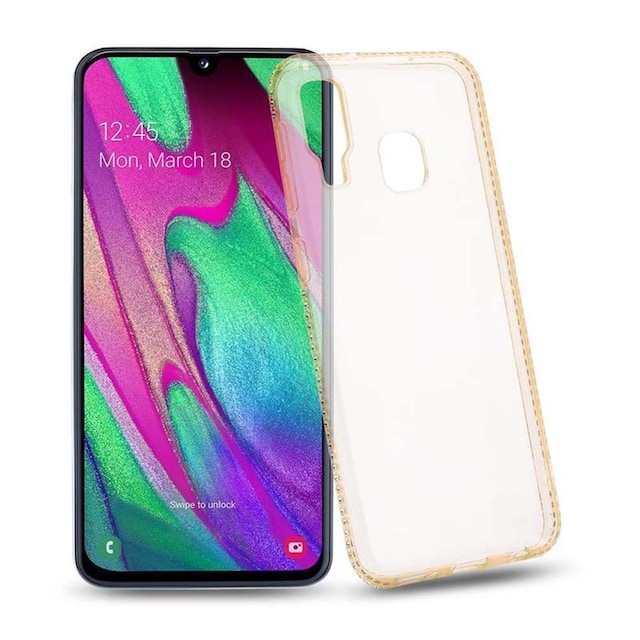 Samsung Galaxy A40 Cover Etui Case (Gul)