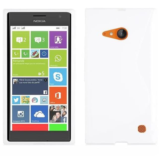 Nokia Lumia 730 Etui Case Cover (Hvid)