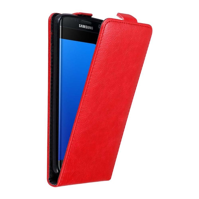 Samsung Galaxy S7 EDGE Pungetui Flip Cover (Rød)