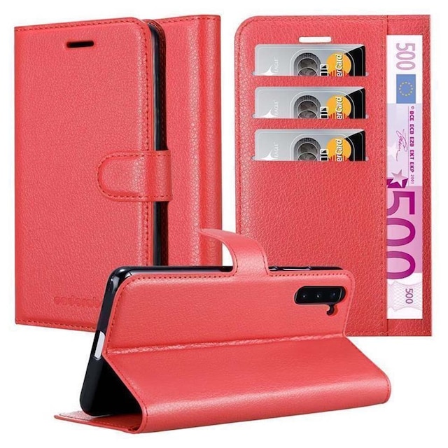 Samsung Galaxy NOTE 10 Pungetui Cover Case (Rød)