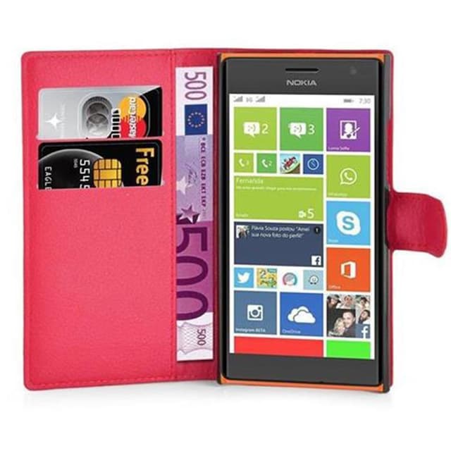Nokia Lumia 730 Pungetui Cover Case (Rød)