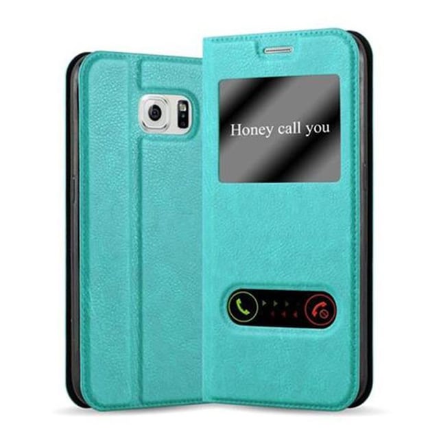 Samsung Galaxy S6 Pungetui Cover Case (Turkis)