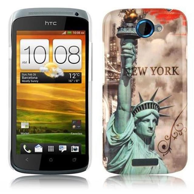 HTC ONE S Etui Case Cover (Brun)