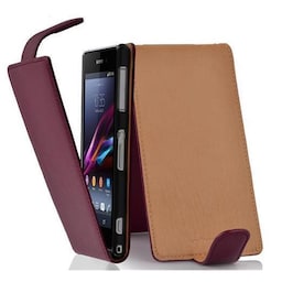 Sony Xperia Z1 COMPACT Pungetui Flip Cover (Lilla)