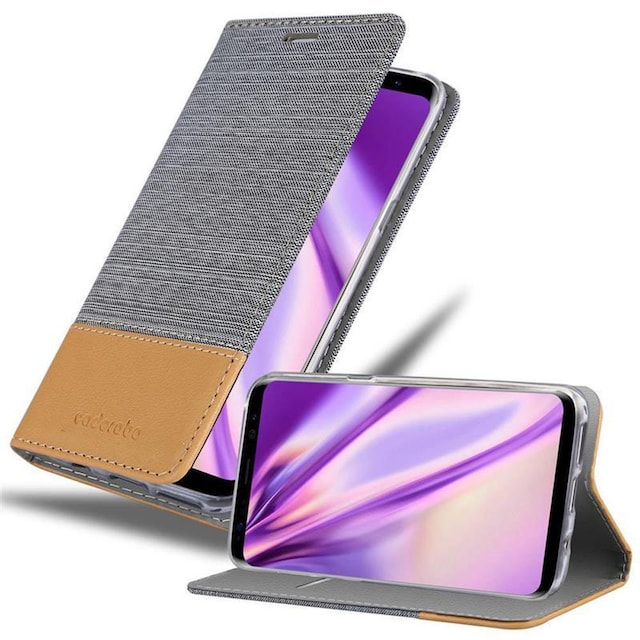 Samsung Galaxy S8 Pungetui Cover Case (Grå)