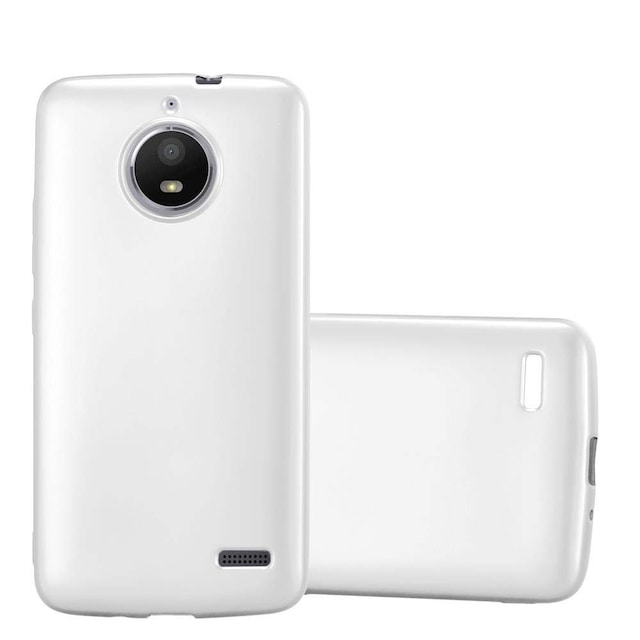 Motorola MOTO E4 Cover Etui Case (Sølv)
