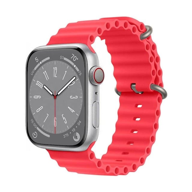 RIB Sport Urrem Apple Watch 9 (41mm) - Rød