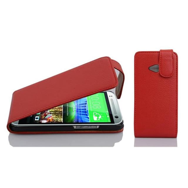 HTC ONE M8 MINI Pungetui Flip Cover (Rød)
