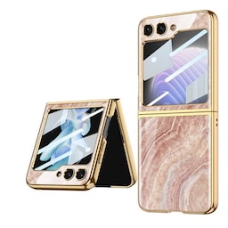 Marble Glass Case Samsung Galaxy Z Flip 5 - Onyx