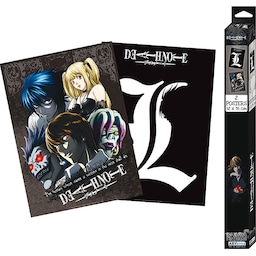 GB eye Death Note L og gruppe plakaktsæt med to plakater