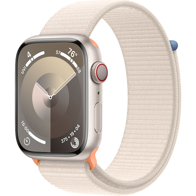 Apple Watch S9 45mm GPS+CEL (Starlight Alu/Starlight Sports-loop) S/M