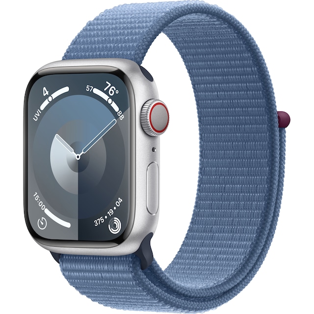 Apple Watch S9 41mm GPS+CEL (Silver Alu/Winter Blue Sports-Loop)