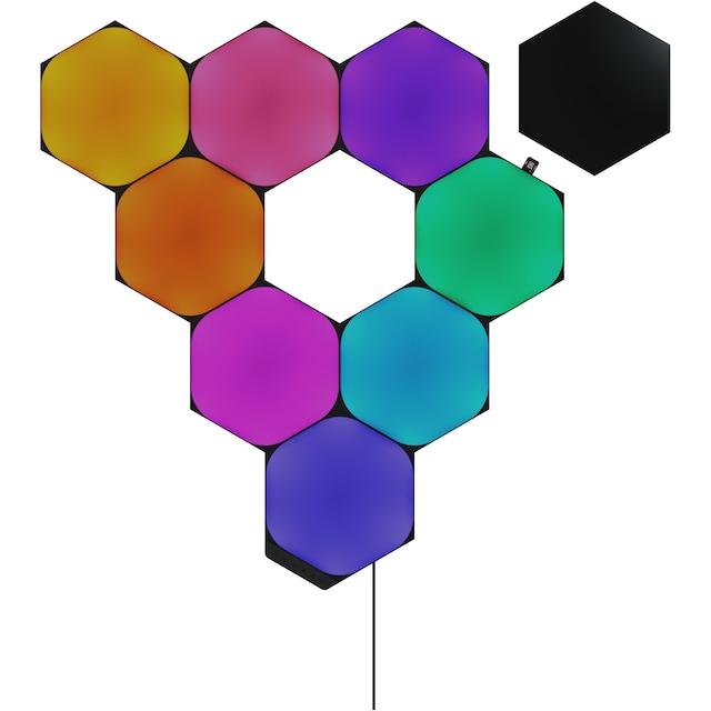 Nanoleaf Shapes Ultra Black Hexagon startersæt (9 paneler)