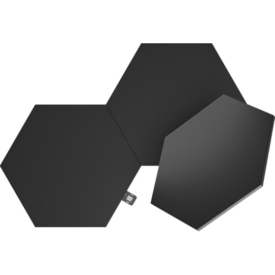 Nanoleaf Shapes Ultra Black Hexagon Udvidelsespakke (3 paneler)