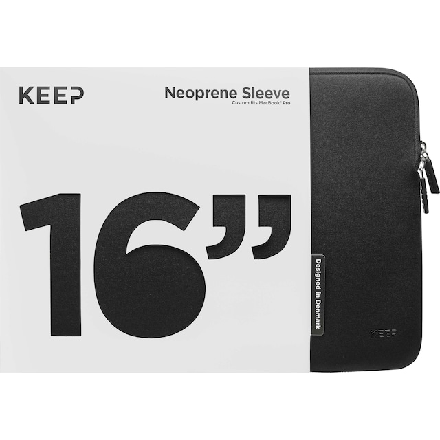 KEEP MacBook sleeve 16” (sort)