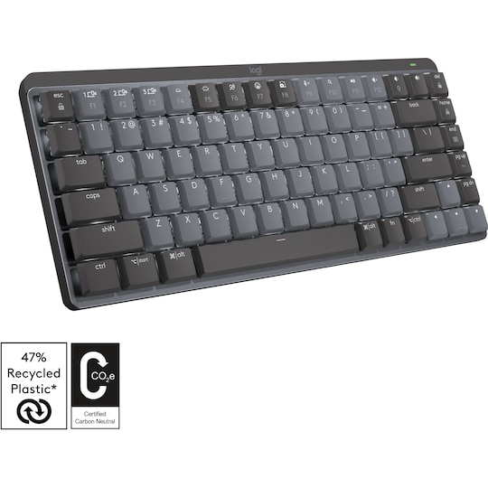 Logitech MX Mechanical Mini trådløst tastatur (graphite)