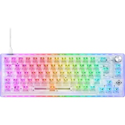 Deltaco DK460 gaming-tastatur (gennemsigtigt)