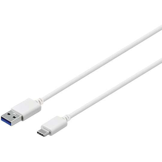 Sandstrøm USB A-C kabel 3 m - hvid | Elgiganten