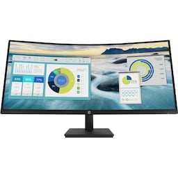 HP P34hc G4 WQHD 34” kurvet skærm (sort)