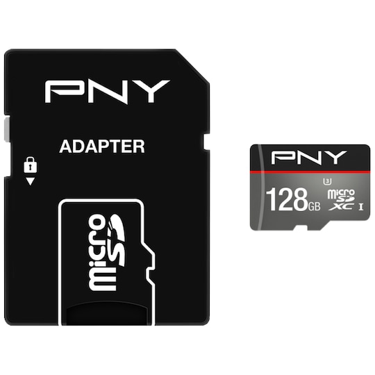 PNY Elite Micro SDXC kort 128 GB | Elgiganten