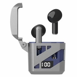 Cool Mecha Style In-Ear Bluetooth Headset Trådløse Hovedtelefoner - Blå