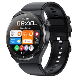 HK46 1.36-tommers rund skærm smartwatch med pulsmåler