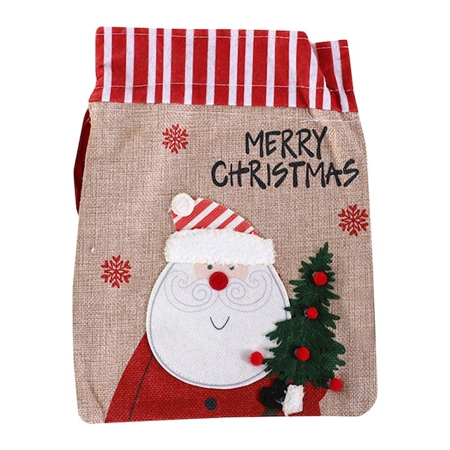 Julegavepose Sæk Nisse mønster til juleaften juleweekend