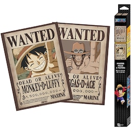 GB eye One Piece Luffy and Ace to-plakats-sæt