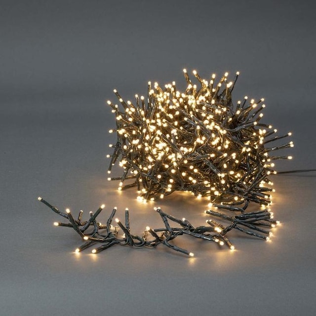 Nedis Julebelysning | Klynge | 768 LED s | Varm Hvid | 5.60 m | Lyseffekter: 7 | Indendørs eller udendørs | Strømforsyning