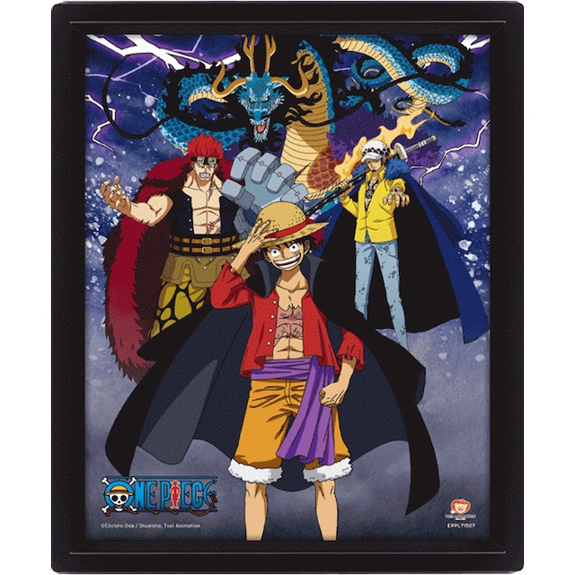 One Piece (Land of Wano) 3D lenticulær plakat