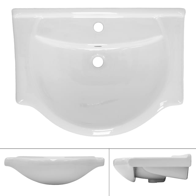 ML-Design keramisk vask hvid 67,5x21,5x51,5 cm, indbygget vask