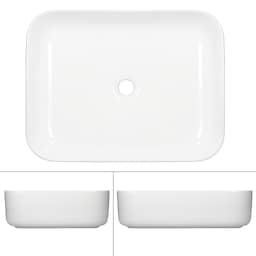 Keramisk vask til forfængelig bordplade 505 x 395 mm